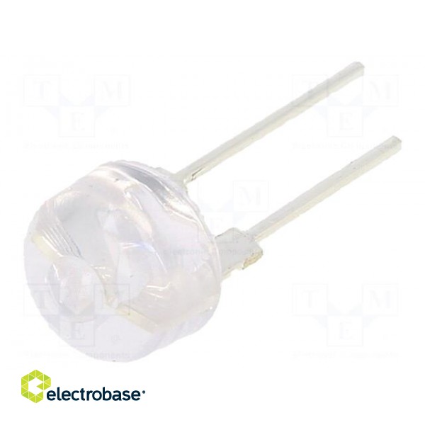 LED | 10mm | yellow | 90000÷120000mcd | 12° | Front: convex | 2÷2.6V