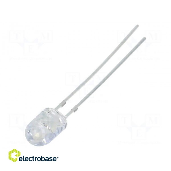 LED | oval | 5.1x4.3mm | orange | 22000mcd | 100/40° | Front: convex | 50mA