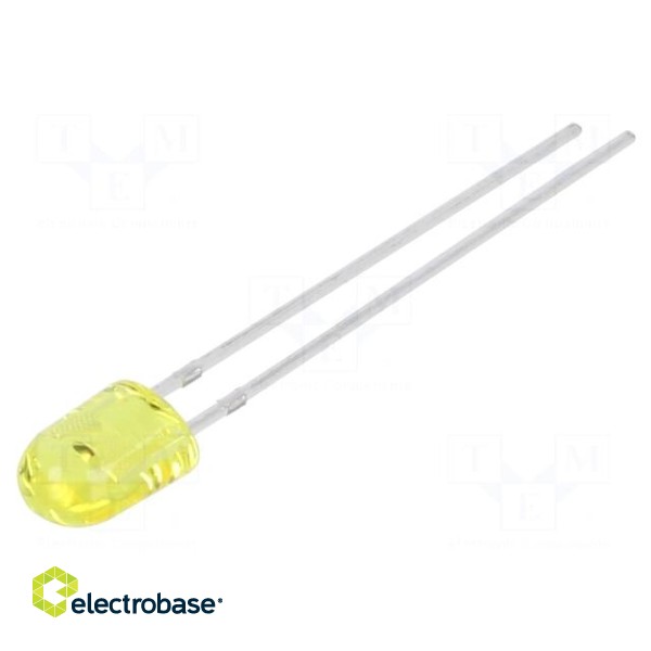 LED | oval | 5.2x3.8x7mm | yellow | 1600÷2500(typ)-4000mcd | 110/60°