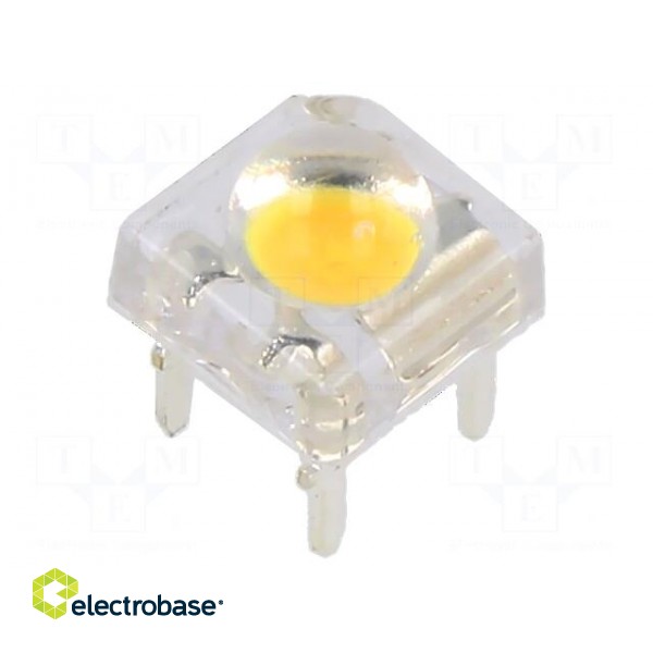 LED Super Flux | 7.62x7.62mm | white warm | 22000÷25000mcd | 33÷38lm