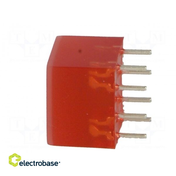 LED backlight | red | Lens: diffused,red | λd: 660nm | 20÷100mcd | 120° фото 5