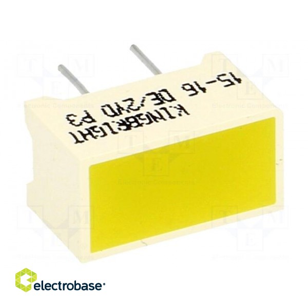 LED backlight | yellow | Lens: diffused,yellow | λd: 588nm | 9÷31mcd image 1
