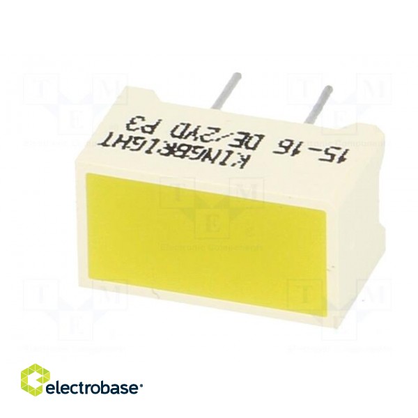 LED backlight | yellow | Lens: diffused,yellow | λd: 588nm | 9÷31mcd image 3