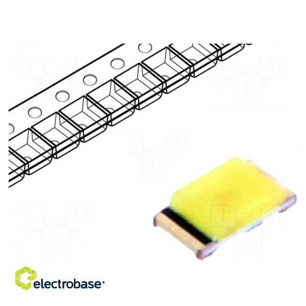 LED | SMD | 0603 | white cold | 71÷146mcd | 130° | 5mA | 2.7÷3.15V | 76mW