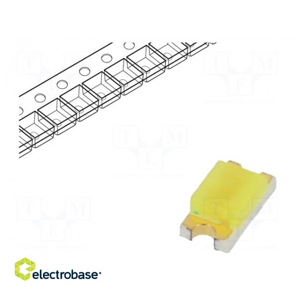 LED | SMD | 1206 | white cold | 200÷350mcd | 140° | 20mA | 3.5÷4.2V