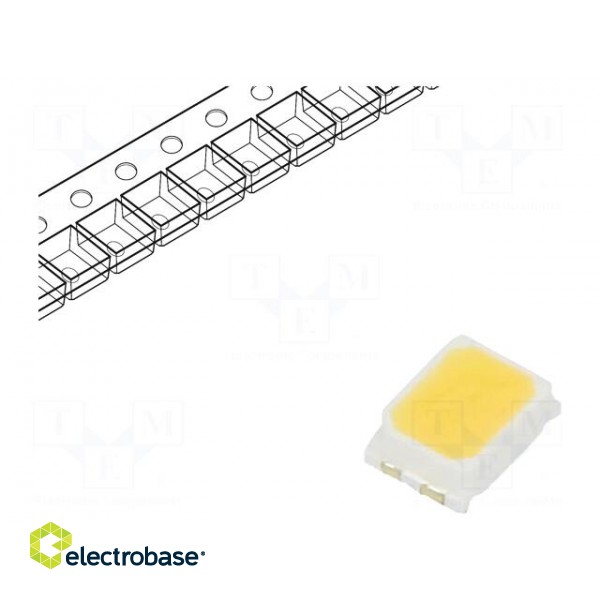 LED | SMD | PLCC2,2216 | white cold | 6÷10lm | 4900-5300K | 90 | 120° | 20mA