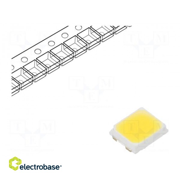 LED | SMD | 2835 | white warm | 34.5lm | 2700K | 90 | 120° | 65mA | 2.6÷2.9V