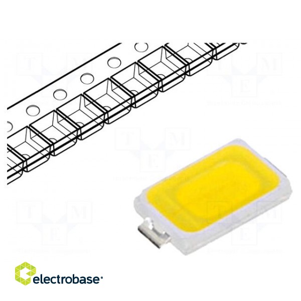 LED | SMD | 5730 | white cold | 58÷63lm | 4750-5300K | 120° | 150mA