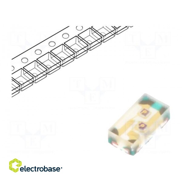 LED | SMD | 0402 | green | 285÷550(typ)-650mcd | 1x0.5x0.45mm | 130°