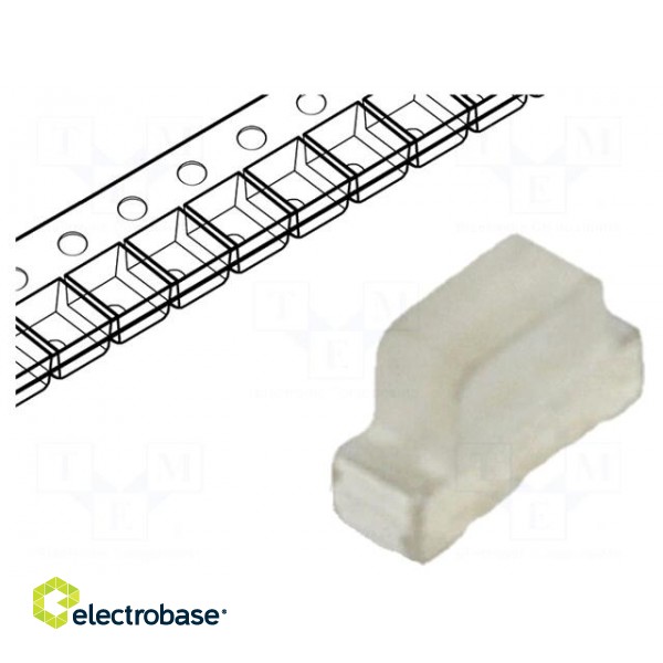 LED | SMD | 0602 | blue | 120÷250mcd | 1.7x0.6x1.1mm | 120° | 2.8÷3.4V