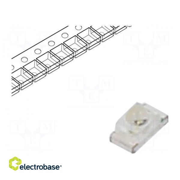 LED | SMD | 0603 | amber | 200÷400mcd | 1.6x0.8x0.95mm | 35° | 1.6÷2.4V