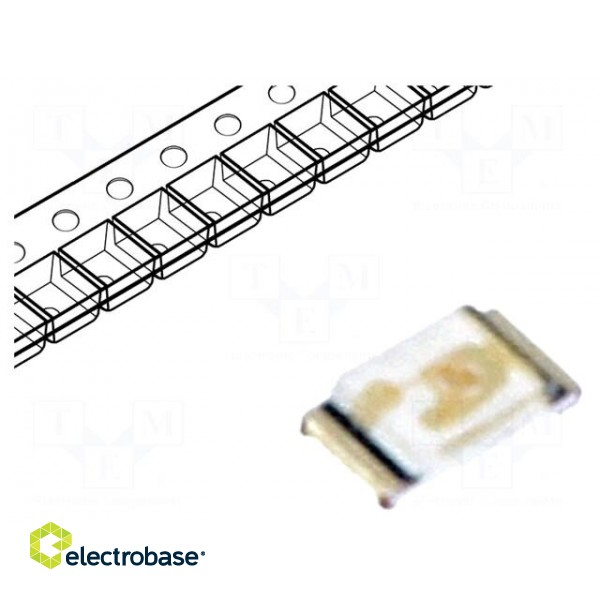 LED | SMD | 0603 | blue | 11.2÷45mcd | 1.6x0.8x0.35mm | 130° | 5mA | 76mW