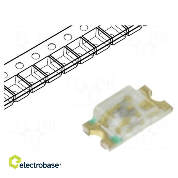 LED | SMD | 0603 | blue | 20÷40mcd | 1.6x0.8x0.4mm | 130° | 2.8÷3.8V | 20mA