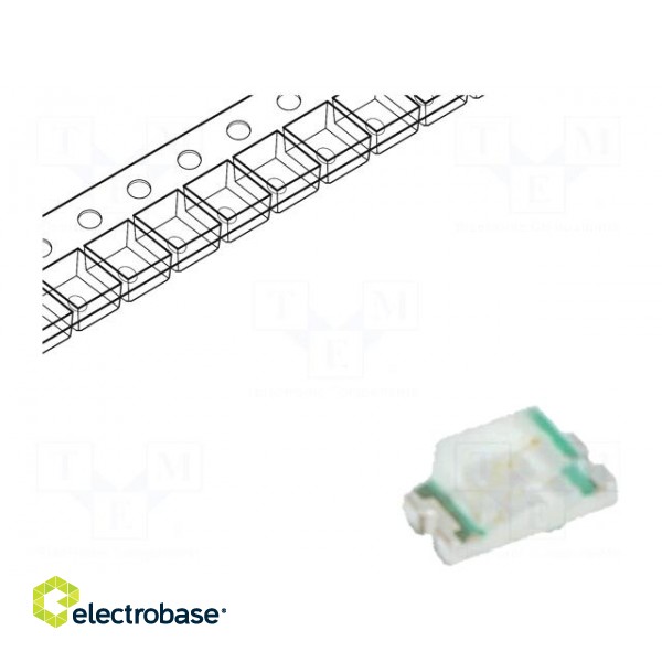 LED | SMD | 0603 | blue | 70÷260mcd | 1.6x0.8x0.7mm | 140° | 2.7÷3.4V | 20mA