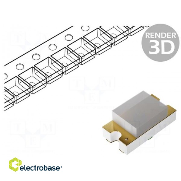 LED | SMD | 0805 | red | 285÷450mcd | 2x1.25x0.8mm | 140° | 1.6÷2.4V | 20mA