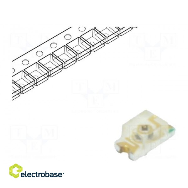 LED | SMD | 0603 | green | 260÷900mcd | 1.6x0.8x0.7mm | 140° | 2.8÷3.5V