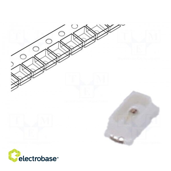 LED | SMD | 0603 | red | 150÷250mcd | 1.65x0.8x0.55mm | 120° | 1.6÷2.4V