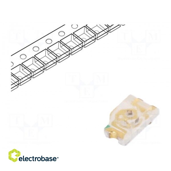 LED | SMD | 0603 | red | 30÷90mcd | 1.6x0.8x0.7mm | 140° | 1.8÷2.4V | 20mA