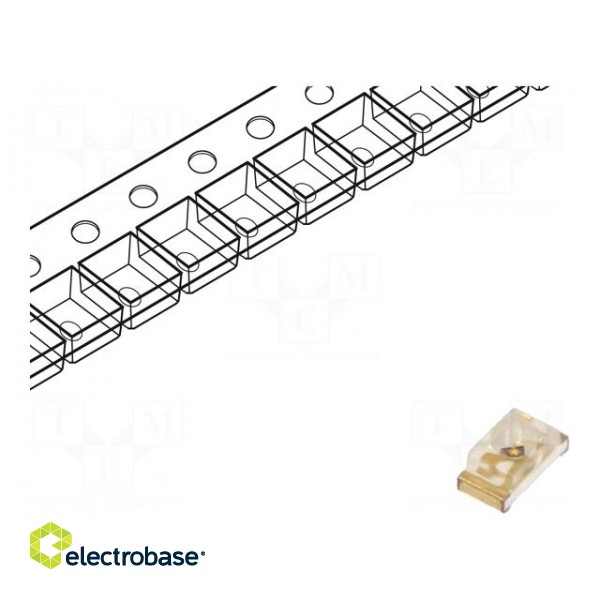 LED | SMD | 0603 | red | 400÷800mcd | 1.6x0.8x0.95mm | 60° | 20mA | λd: 630nm