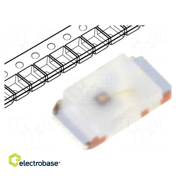 LED | SMD | 0603 | red | 90÷120mcd | 1.6x0.8x0.45mm | 145° | 1.6÷2.4V | 20mA