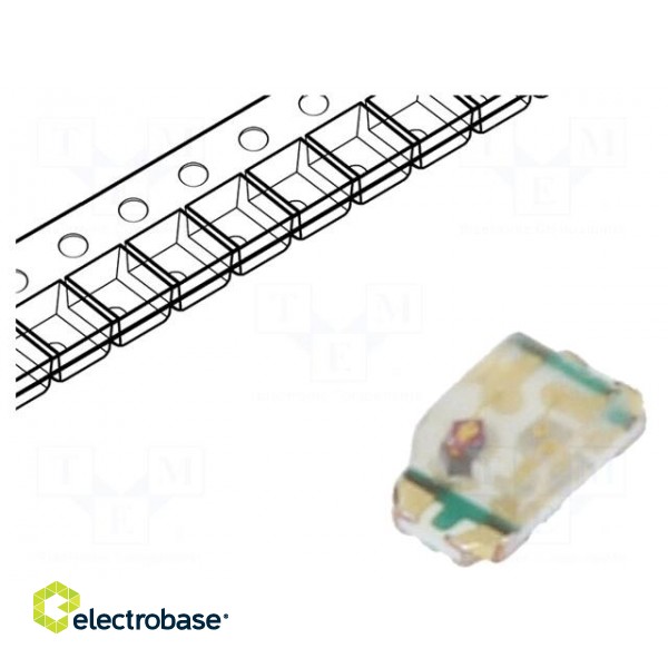 LED | SMD | 0603 | red/green | 1.6x0.8x0.55mm | 130° | 1.8÷2.4/2.8÷3.8V