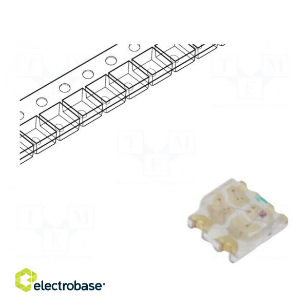 LED | SMD | RGB | 1.6x1.5x0.5mm | 120° | 2.6÷3.4/2.4÷3.4/1.6÷2.4V | 30mA