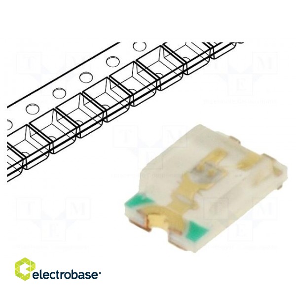 LED | SMD | 0805 | blue | 150÷200mcd | 2x1.25x0.68mm | 120° | 3÷3.2V | 20mA