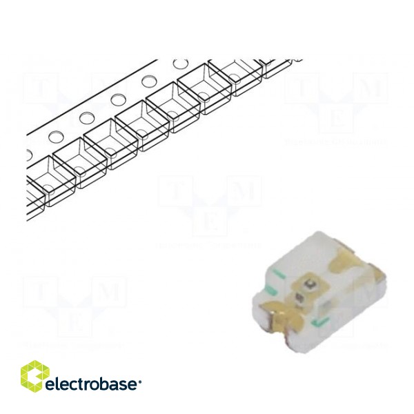 LED | SMD | 0805 | green | 23mcd | 2x1.25x1mm | 140° | 2÷2.4V | 20mA | 60mW