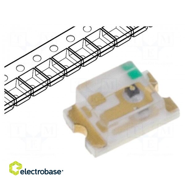 LED | SMD | 0805 | red | 7÷13mcd | 2x1.25x0.8mm | 120° | 1.8÷2.5V | 20mA