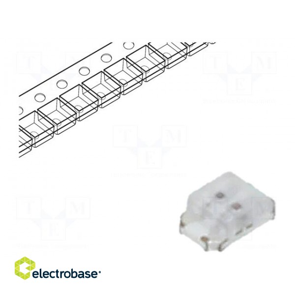LED | SMD | 0805 | red/yellow-green | 2x1.25x0.8mm | 120° | 20mA