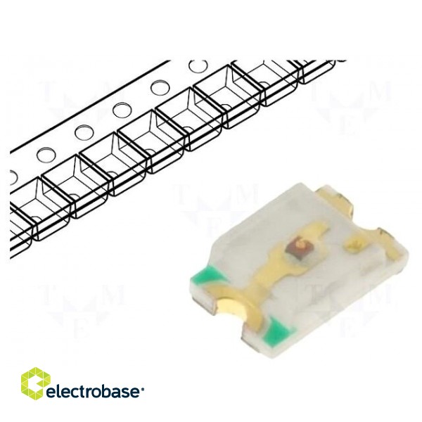 LED | SMD | 0805 | yellow | 210÷270mcd | 2x1.25x0.68mm | 120° | 1.8÷2V