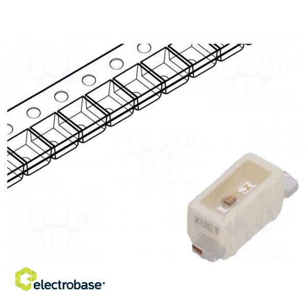 LED | SMD | 1204 | yellow | 300÷610mlm | 90÷224mcd | 3.1x1.3x1.2mm | 120°