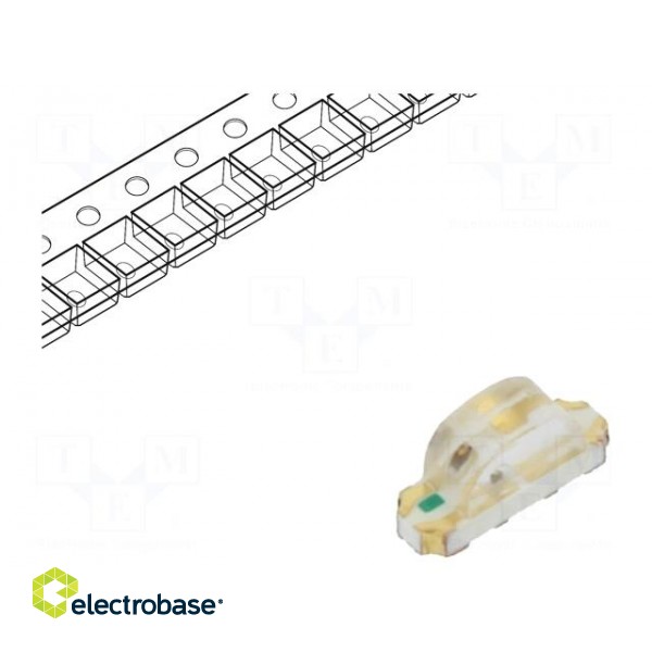 LED | SMD | 1204 | yellow/green | 3.2x1x1.48mm | 140° | 1.8÷2.4/3÷3.4V