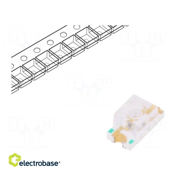 LED | SMD | 1206 | red | 29÷71mcd | 3x1.5x1.5mm | 60° | 2÷2.4V | 20mA | 60mW