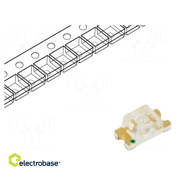 LED | SMD | 1206 | red | 3.2x1.6x1.4mm | 30° | 1.7÷2.4V | 20mA