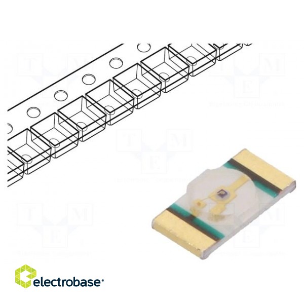 LED | SMD | 1206 | yellow | 28÷450mcd | 3.2x1.6x0.6mm | 130° | 1.6÷2.4V