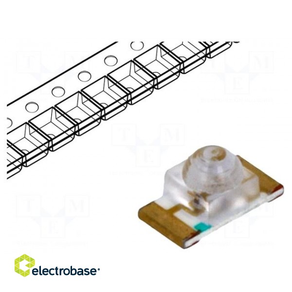 LED | SMD | 1206 | yellow | 300÷500mcd | 3.2x1.6x1.8mm | 35° | 1.8÷2.4V