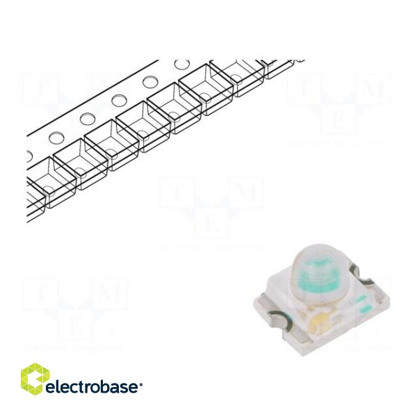 LED | SMD | 1209 | blue | 500÷900mcd | 3.2x2.4x2.4mm | 20° | 3.3÷4V | 20mA