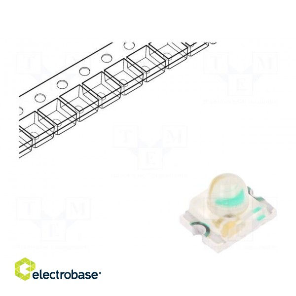 LED | SMD | 1209 | orange | 1600÷2800mcd | 3.2x2.4x2.4mm | 20° | 2÷2.5V