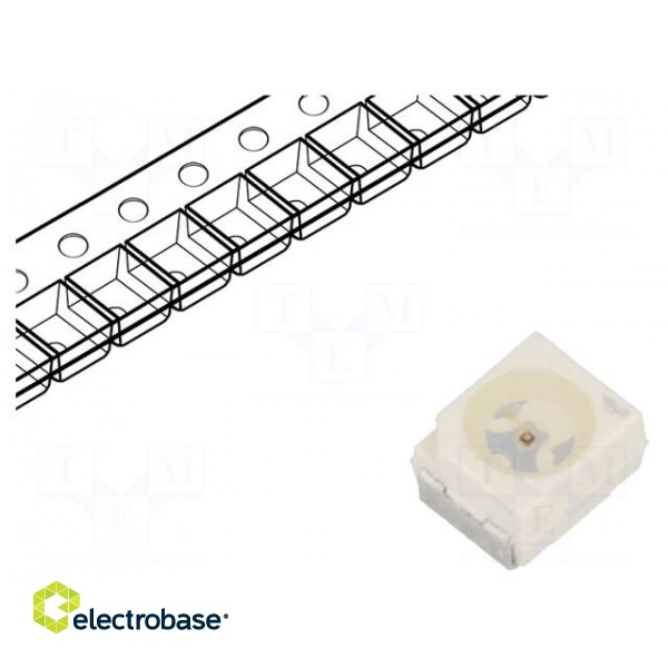 LED | SMD | Mini PLCC2,2014 | amber | 380÷760mlm | 112÷250mcd | 120°