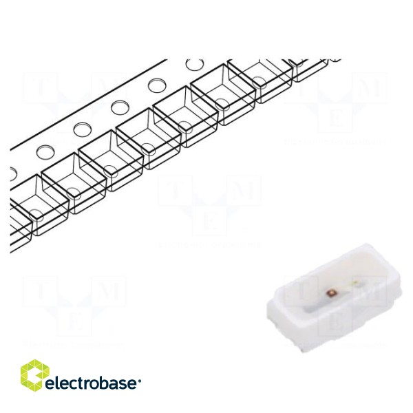 LED | SMD | 3014 | red | 0.24÷0.84lm | 90÷280mcd | 3x1.4x1.2mm | 120° | 20mA