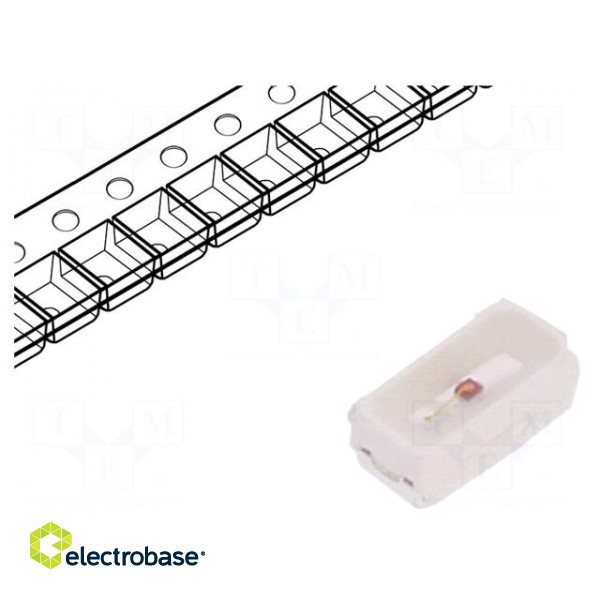 LED | SMD | 3014 | red | 0.54÷1.68lm | 180÷560mcd | 3x1.4x1.2mm | 120°