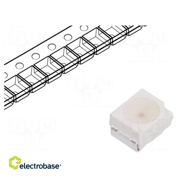 LED | SMD | 3528 | red | 710÷1400mcd | 3.5x2.8x1.9mm | 120° | 2.1÷2.6V