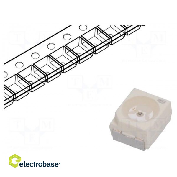 LED | SMD | 3528,PLCC2 | orange | 380÷755mlm | 112÷280mcd | 3.4x3x2.1mm