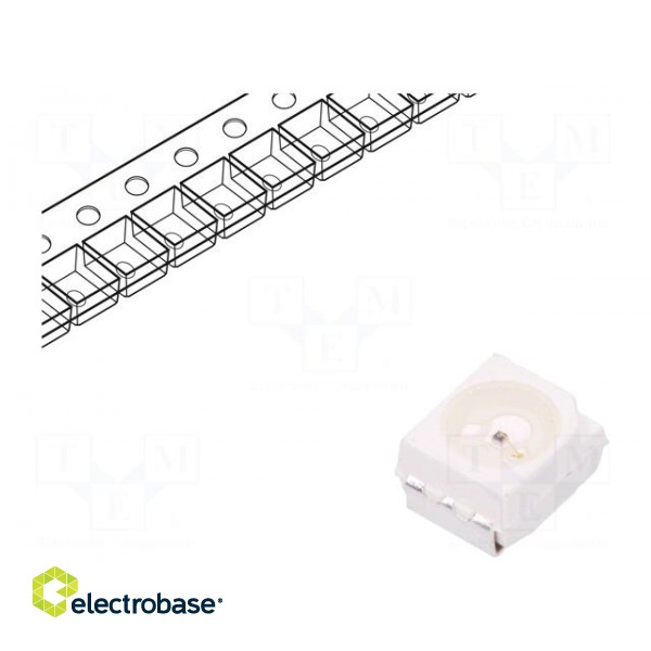 LED | SMD | 3528,PLCC2 | yellow green | 35.5÷90mcd | 3.5x2.8x1.9mm