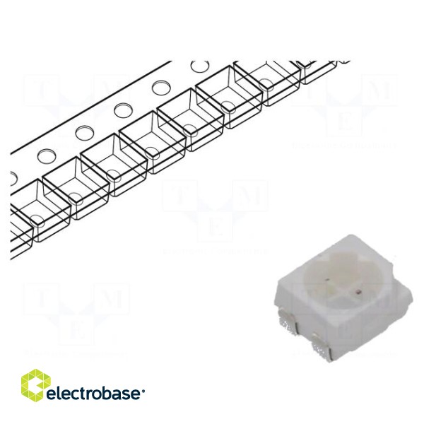 LED | SMD | 3528,PLCC4 | red/green | 3.5x2.8x1.9mm | 120/120° | 20mA