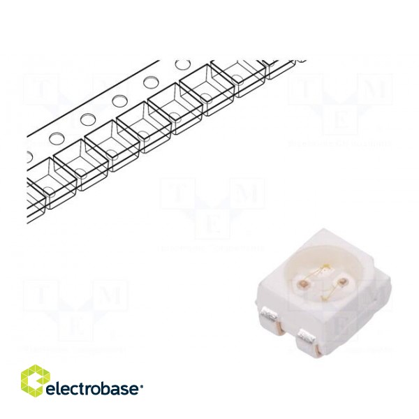 LED | SMD | 3528,PLCC4 | red/yellow | 3.5x2.8x1.9mm | 120° | 2.2÷2.6V