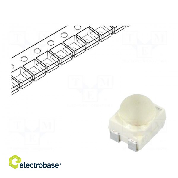 LED | SMD | 3528,PLCC4 | yellow | 5600÷14000mcd | 3.4x3x3.5mm | 60° | 70mA