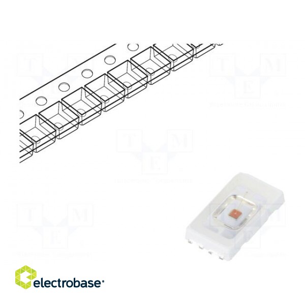 LED | SMD | 5630 | yellow | 20÷32lm | 5.3x3x0.77mm | 120° | 2.2÷3V | 180mA