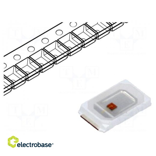 LED | SMD | 5730,PLCC2 | yellow | 10÷15lm | 5.7x3x0.8mm | 120° | 1.6÷2.4V